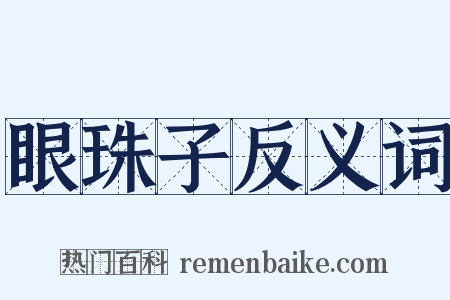 眼珠子反义词是什么意思的图片